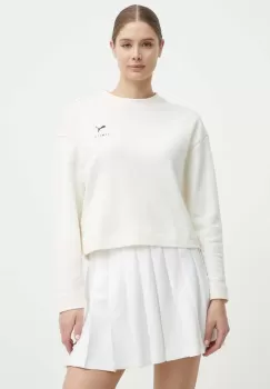 Puma bluza BETTER SPORTSWEAR femei, culoarea bej, cu imprimeu, 679008 imagine