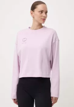 Puma bluza BETTER SPORTSWEAR femei, culoarea violet, cu imprimeu, 679008 imagine