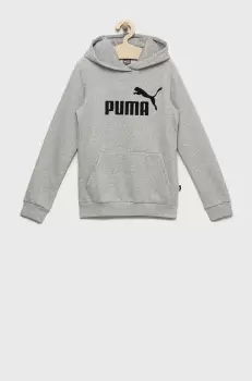 Puma bluza copii culoarea gri, cu imprimeu imagine