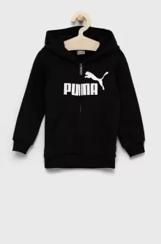 Puma Bluza copii culoarea negru, cu imprimeu imagine