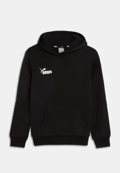 Puma bluza copii ESS Tape Hoodie culoarea negru, cu gluga, neted, 848818 imagine