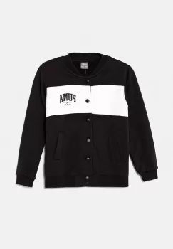 Puma bluza copii SQUAD Bomber Jacket culoarea negru, modelator, 682776 imagine