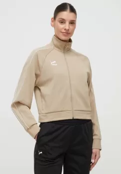 Puma bluza femei, culoarea bej, neted imagine