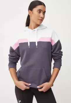 Puma bluza femei, culoarea gri, cu gluga, modelator, 681647 imagine
