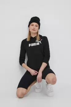 Puma bluza femei, culoarea negru, cu imprimeu imagine