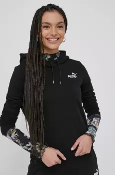 Puma bluza femei, culoarea negru, cu imprimeu imagine