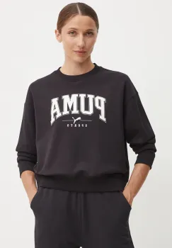 Puma bluza femei, culoarea negru, cu imprimeu, 681539 imagine