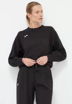 Puma bluza femei, culoarea negru, neted imagine