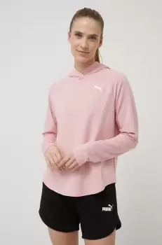 Puma bluza femei, culoarea negru, neted imagine
