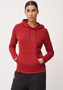 Puma bluza femei, culoarea rosu, cu gluga, cu imprimeu, 682987 imagine