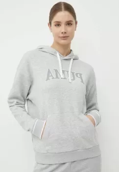 Puma bluza SQUAD femei, culoarea gri, cu gluga, melanj, 677899 imagine