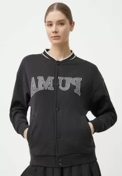 Puma bluza SQUAD femei, culoarea negru, cu imprimeu, 677902 imagine
