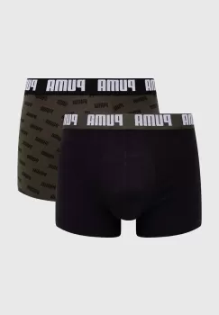 Puma boxeri 2-pack barbati, culoarea verde, 938324 imagine