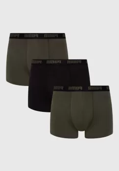 Puma boxeri 3-pack barbati, culoarea verde, 938327 imagine