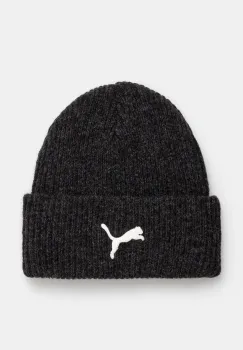Puma caciula din amestec de lana culoarea negru, din tricot gros, 25495 imagine