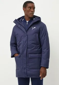 Puma geaca barbati, culoarea albastru marin, de iarna, 658569 imagine