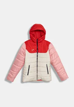 Puma geaca copii ESS Hooded Padded Jacket culoarea bej, 685226 imagine