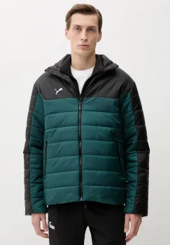 Puma geaca culoarea verde, de tranzitie, 685210 imagine