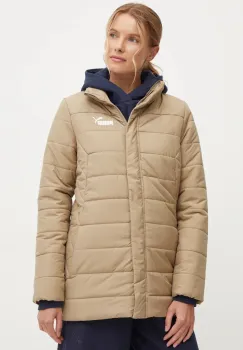 Puma geaca femei, culoarea bej, de tranzitie, 675364 imagine