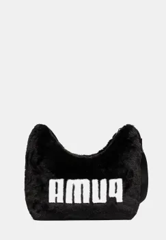 Puma geanta Up Faux Fur culoarea negru, 91869 imagine