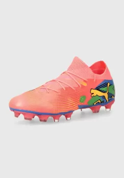 Puma ghete de fotbal korki Futura 7 Match culoarea roz, 107840 imagine