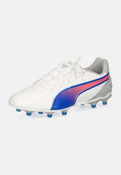 Puma ghete de fotbal korki King Match culoarea alb, 107863 imagine