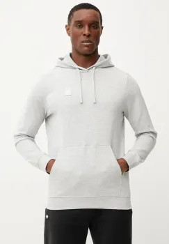 Puma hanorac de bumbac barbati, culoarea gri, cu gluga, neted, 684728 imagine