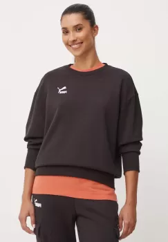 Puma hanorac de bumbac BETTER CLASSIC femei, culoarea negru, neted, 624231 imagine