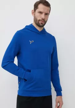 Puma hanorac de bumbac BETTER ESSENTIALS barbati, culoarea bleumarin, cu gluga, uni 675978 imagine
