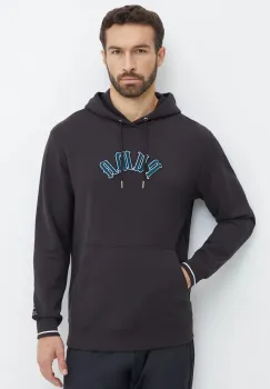 Puma hanorac de bumbac Classics Play Paris Hoodie barbati, culoarea negru, cu gluga, cu imprimeu, 626766 imagine