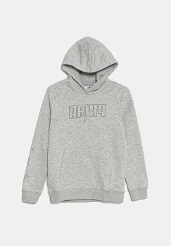 Puma hanorac de bumbac pentru copii ESS LOGO LAB Execution Hoodie TR culoarea gri, cu gluga, cu imprimeu, 685789 imagine