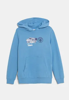 Puma hanorac de bumbac pentru copii MCFC ftblNRGY Hoodie cu gluga, cu imprimeu, 779122 imagine