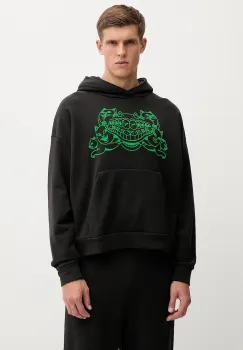 Puma hanorac de bumbac PUMA x RIPNDIP culoarea negru, cu gluga, cu imprimeu, 632414 imagine