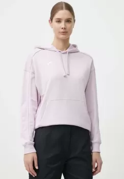 Puma hanorac de bumbac samo HER femei, culoarea violet, cu gluga, uni 677885 imagine
