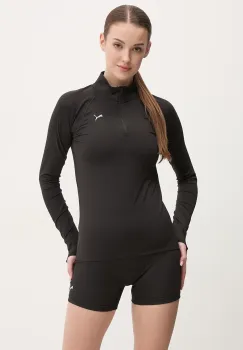 Puma hanorac de jogging Velocity Cloudspun culoarea negru, neted, 526650 imagine