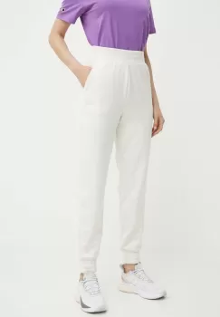 Puma pantaloni de trening culoarea bej, neted, 847093 imagine