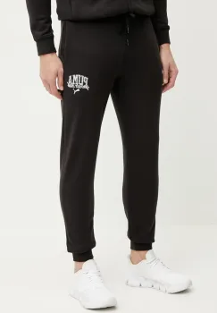 Puma pantaloni de trening culoarea negru, cu imprimeu, 684652 imagine