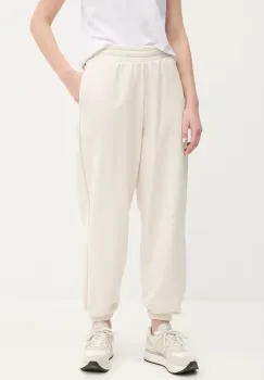 Puma pantaloni de trening femei, culoarea bej, neted, 629753 imagine