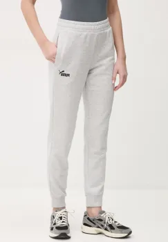 Puma pantaloni de trening femei, culoarea gri, cu imprimeu, 682450 imagine