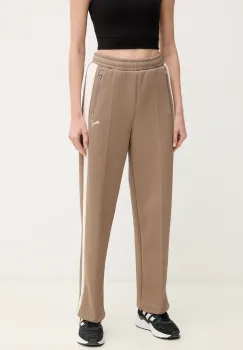 Puma pantaloni de trening femei, culoarea maro, modelator, 629797 imagine