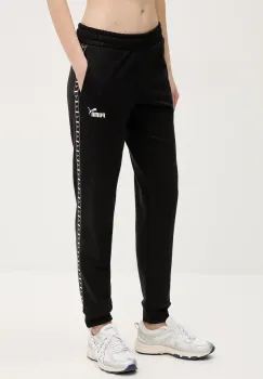 Puma pantaloni de trening femei, culoarea negru, cu imprimeu, 685013 imagine