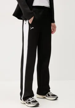 Puma pantaloni de trening femei, culoarea negru, modelator, 629797 imagine