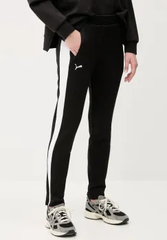 Puma pantaloni de trening femei, culoarea negru, modelator, 629798 imagine