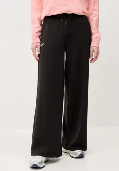 Puma pantaloni de trening femei, culoarea negru, neted, 629754 imagine