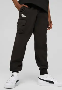 Puma pantaloni de trening pentru copii ESS No. 1 Logo Cargo Pants FL B culoarea negru, uni, 684924 imagine