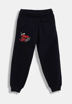 Puma pantaloni de trening pentru copii LITTLE RUNNERS Sweatpants TR PS culoarea bleumarin, cu imprimeu, 688479 imagine