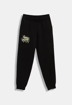 Puma pantaloni de trening pentru copii MID90s Sweatpants TR B culoarea negru, cu imprimeu, 688470 imagine