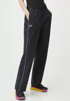 Puma pantaloni de trening PUMA X SOPHIA CHANG culoarea negru, cu imprimeu, 624631 imagine