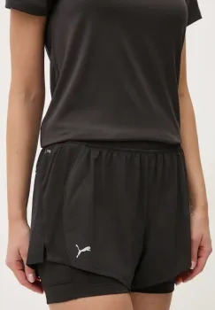 Puma pantaloni scurti de alergare Velocity culoarea negru, modelator, medium waist, 526588 imagine