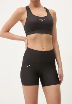 Puma pantaloni scurti de alergare Velocity culoarea negru, neted, high waist, 526590 imagine